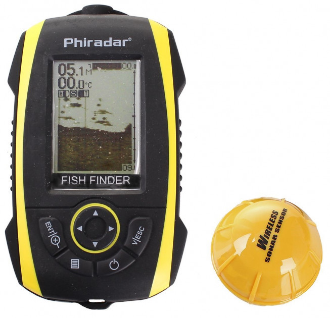 Бездротовий ехолот для риболовлі Phiradar FF268W. Купити ехолот для риболовлі з берега і човни, фото 1