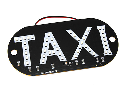 Автомобільне LED табло табличка Таксі 12В синя