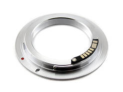 Адаптер перехідник M42 - Canon EOS, AF чіп Ulata сріблястий