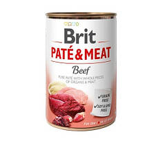 Консерви для собак Brit Pate & Meat Beef (з яловичиною) 400 г