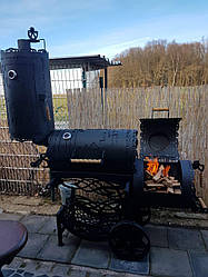 Коптильня гарячого і холодного копчення, смокер "Шервуд" 3-6 мм