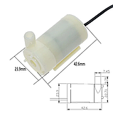Водяний міні насос занурювальний DC 3-6 120 л/год Arduino [#A-12], фото 2