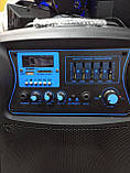 Колонка акумуляторна з мікрофоном ZPX ZX-7766 200W (Bluetooth/USB/FM/TWS), фото 3