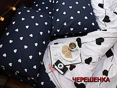 Полуторний набір постільної білизни 150*220 з Бязі "Gold" №151520AB Черешенка™, фото 3