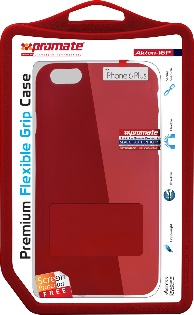 Чохол Promate Akton-i6P для Apple iPhone 6 Plus/6s Plus Red (akton-i6p.red)