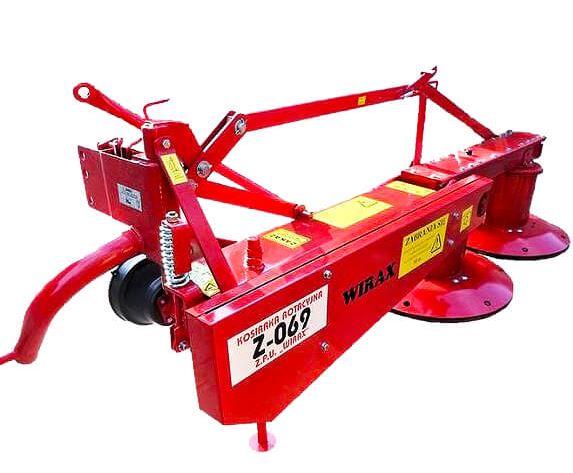 Польська роторна косарка із захисним кожухом Wirax Польща Z-069/ 1.85 м