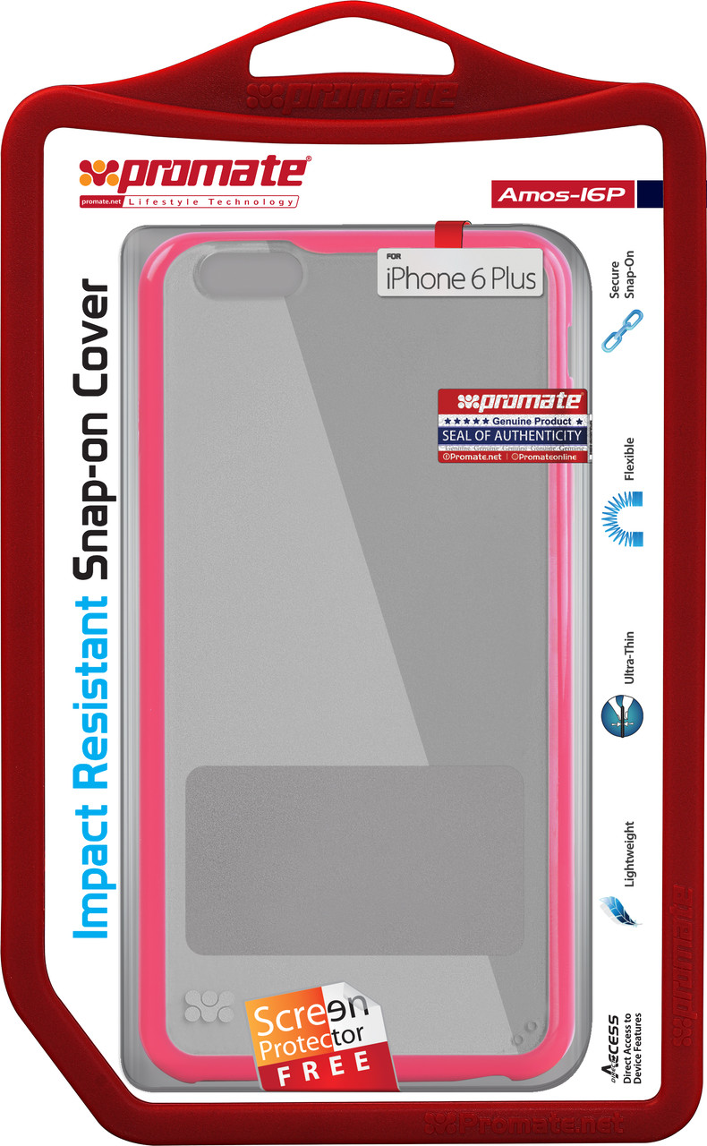 Чохол для iPhone Promate Amos-i6P Pink (amos-i6P.pink)