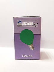 Лампа розжарювання кольорова 15W G-45 E14 Disano Lux (жовта / червона / синя / зелена/прозора)