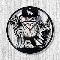 Годинник Німецький вовчарка Я люблю собаку годинник Годинника Собака вівчарка овчарка на годиннику Вівччарка годинник Годинник вініл