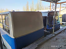 Производство и замена лобового стекла триплекс на автобусе Ikarus 260.50 в Никополе (Украина). 1