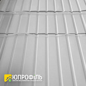 Профнастил стіновий ПС10 для забору Білий RAL 9003 глянець 0.45 мм, фото 2