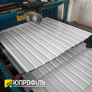 Профнастил стіновий ПС10 для забору Білий RAL 9003 глянець 0.45 мм, фото 2