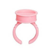 Кольцо (держатель) для клея и краски, розовое, 1 шт