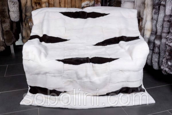 Ковдра з натурального хутра норки, фото 1