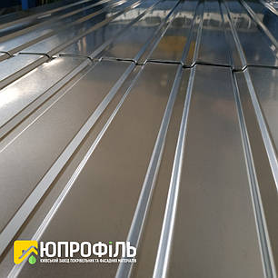 Профнастил для забору ПС10 Оцинковка 0.40 мм, фото 2