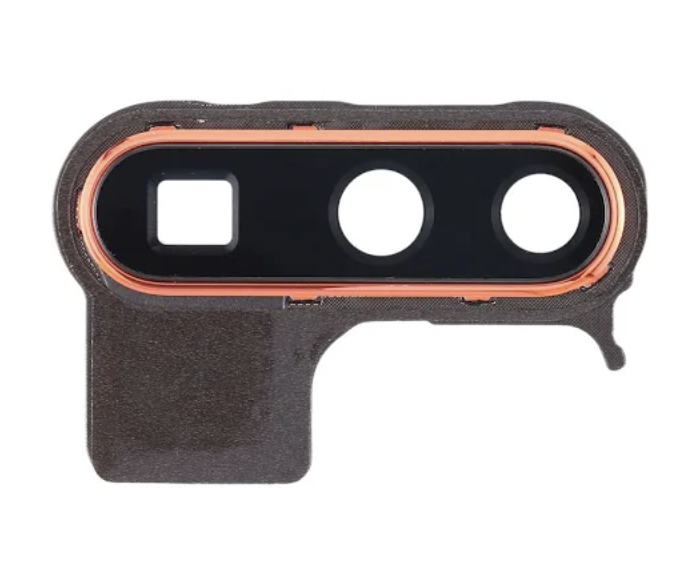 Скло камери Huawei P30 Pro, з рамкою червоного кольору, Amber Sunrise