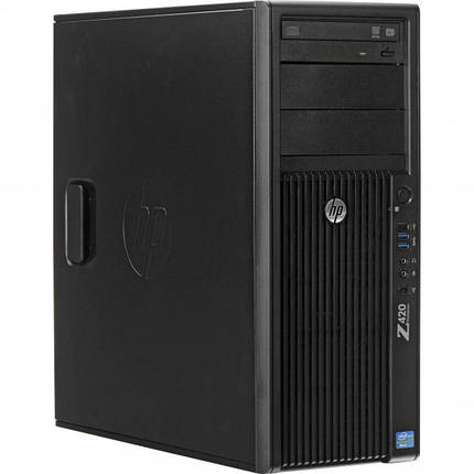 Системний блок HP Z420-Workstation-FT -Intel Xeon E5-1620-3,60GHz-16Gb-DDR3-128Gb-SSD-DVD-R+nVidia Quadro K600 (1Gb)- Б/В, фото 2