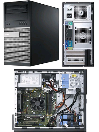 Системний блок Dell Optiplex 7010 Mini-Tower-Intel Core-i3-3240-3,40GHz-4Gb-DDR3-HDD-250Gb-DVD-R-(B)- Б/В, фото 2