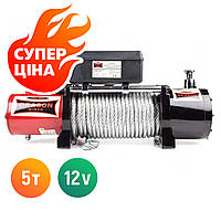 Лебедка электрическая 5,5т DRAGON WINCH DWM 12000 HD 12 вольт трос 28 м., электролебедка автомобильная