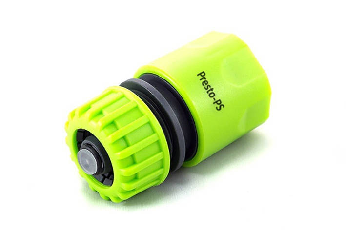 Конектор Presto-PS для шланга 1/2-5/8 дюйма з аквастопом (5810G), фото 1