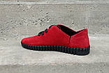 Мокасини Prime shoes червоні замшеві 40 та 45 розмір, фото 5