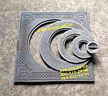 Плита чавунна під казан 53х53 мм тандир, барбекю, мангал, печі, фото 3