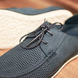 Kadar Мокасини сині з перфорацією 40 розмір - на стопу 26 см, фото 7