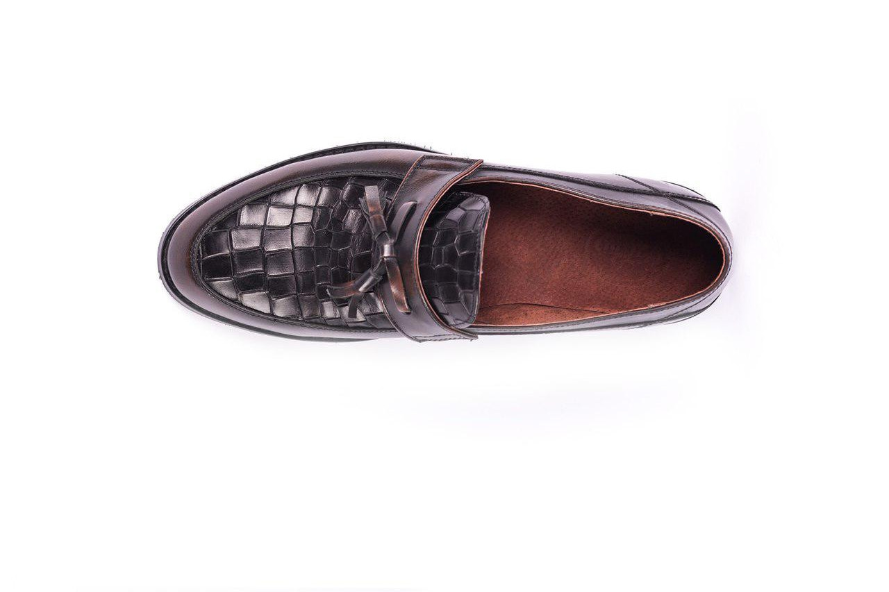 Туфлі лофери коричневі., фото 1