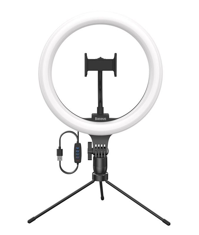 Світлодіодна кільцева LED лампа для фото/відео Baseus Live Stream Holder-Table Stand (CRZB10-A01)