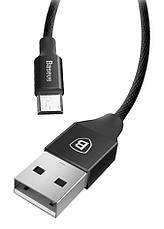 Кабель для зарядки телефона/ смартфона Baseus Yiven USB - Micro-USB 2 А 1 м Чорний (CAMYW-A01), фото 5