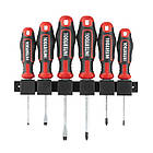 Набір викруток Intertool STORM 6шт на планці VT-3436, фото 2