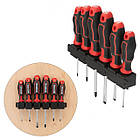 Набір викруток Intertool STORM 6шт на планці VT-3436, фото 4