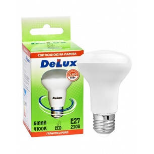 Лампа світлодіодна DELUX FC1 8 Вт R63 4100K 220В E14 теплий білий