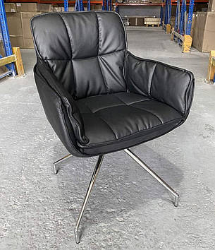 Крісло поворотне в стилі модерн для дому та офісу  Ford (Форд) X-2166XZ Evrodim, колір чорний, фото 2