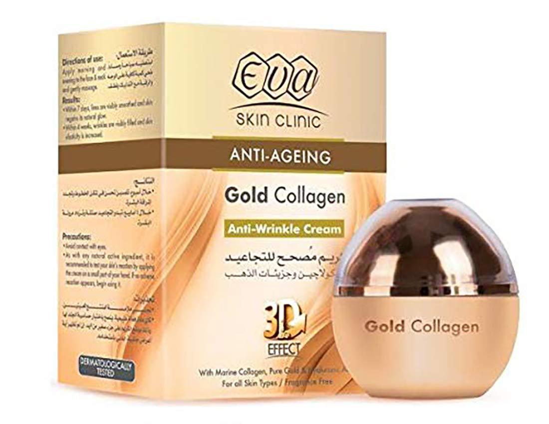 Крем для обличчя ЕВА eva collagen з колагеном проти зморщок Anti-Ageing gold Collagen 3D-крем (2224)