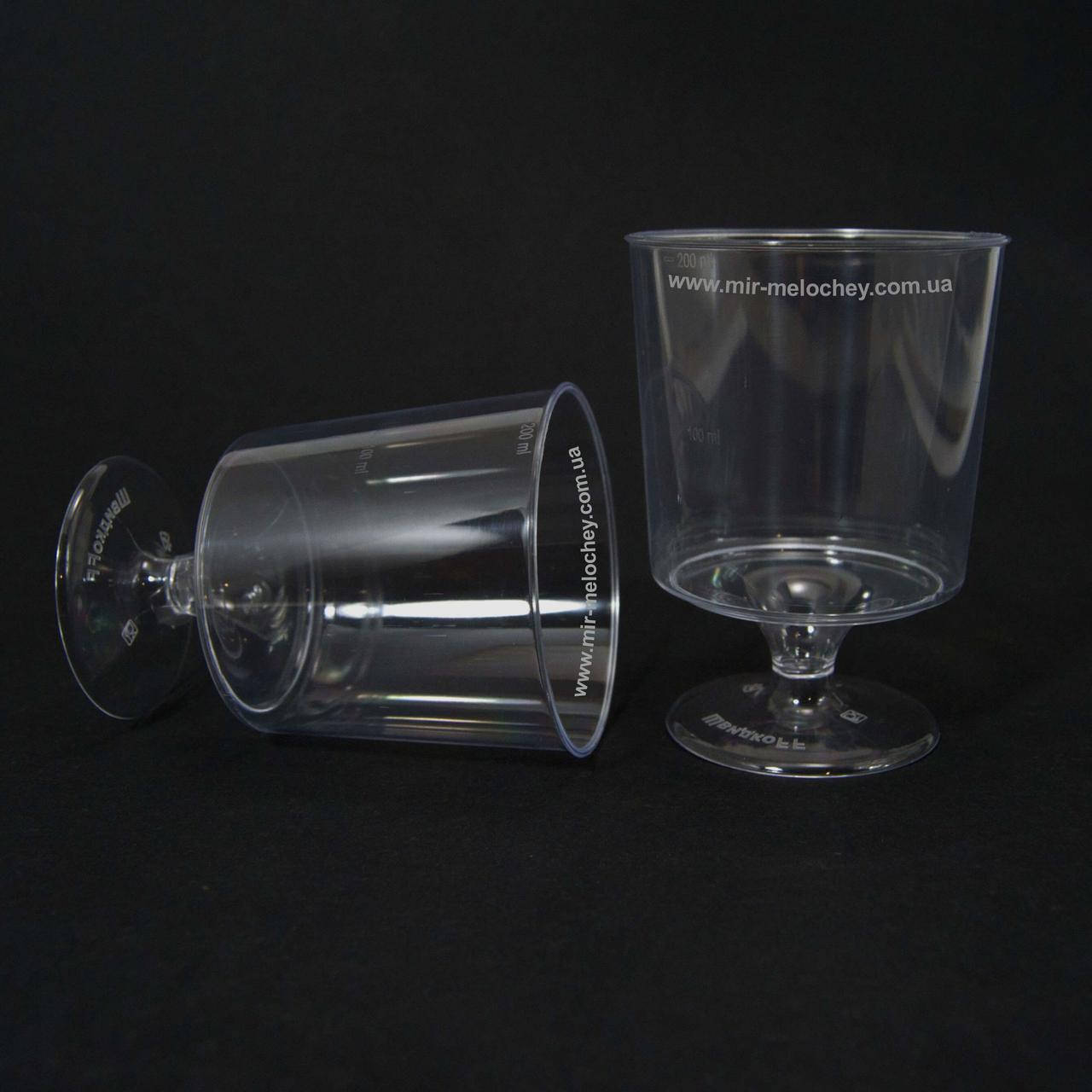 

Одноразовый бокал стекловидный прозрачный 200 мл 8 шт