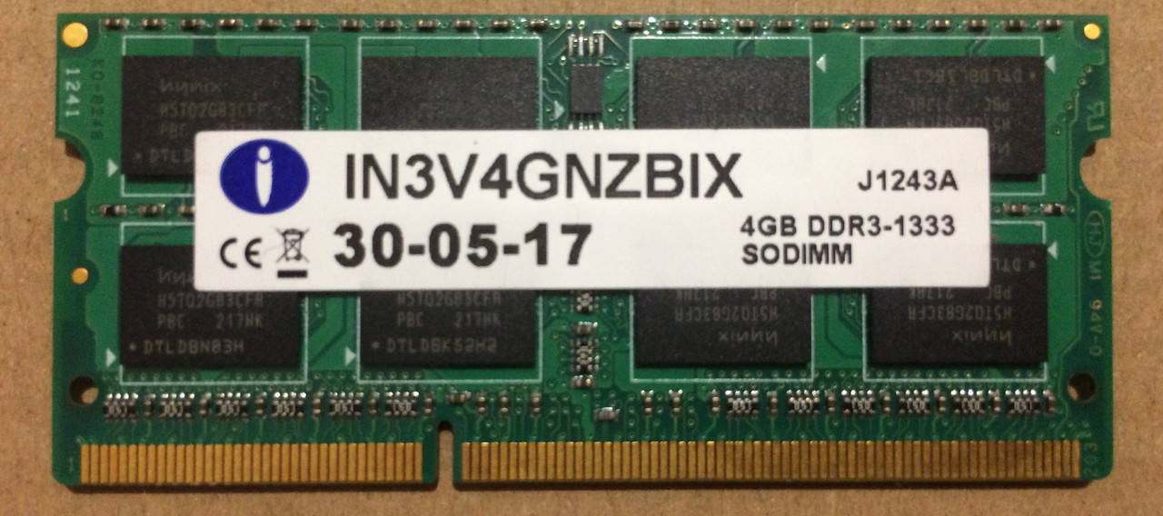 

Оперативная память для ноутбука 4GB DDR3 1333MHz PC3 10600S 2Rx8 RAM SODIMM