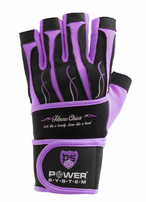 

Перчатки для фитнеса и тяжелой атлетики Power System Fitness Chica женские PS-2710 Purple M