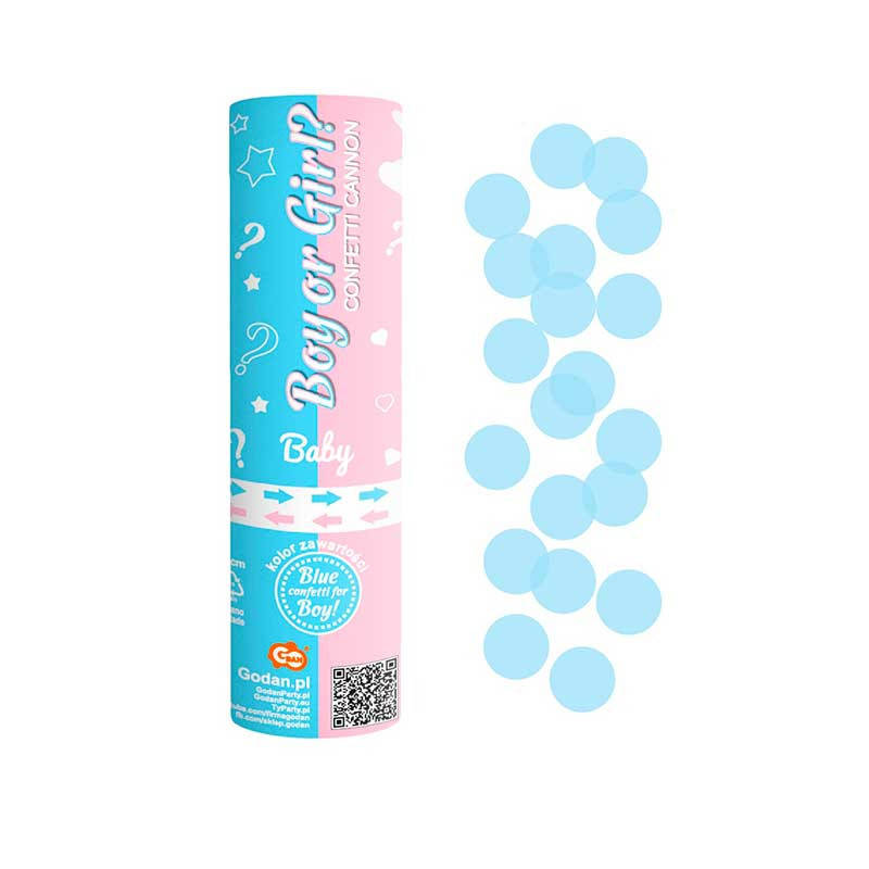 

Хлопушка Girl or Boy голубая 12176