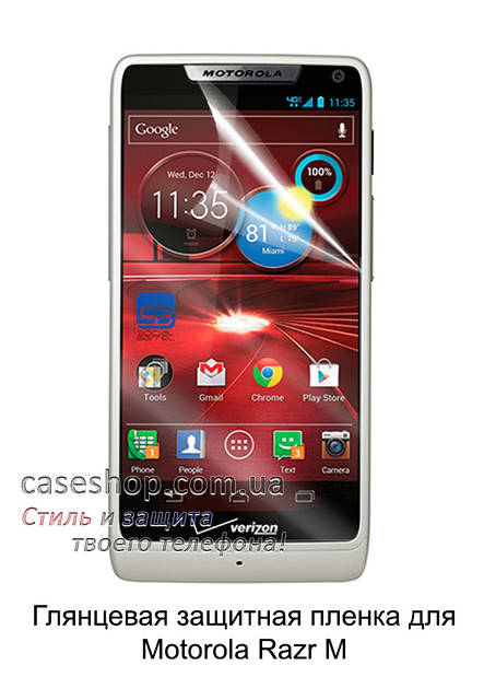 

Глянцевая защитная пленка для Motorola Razr M