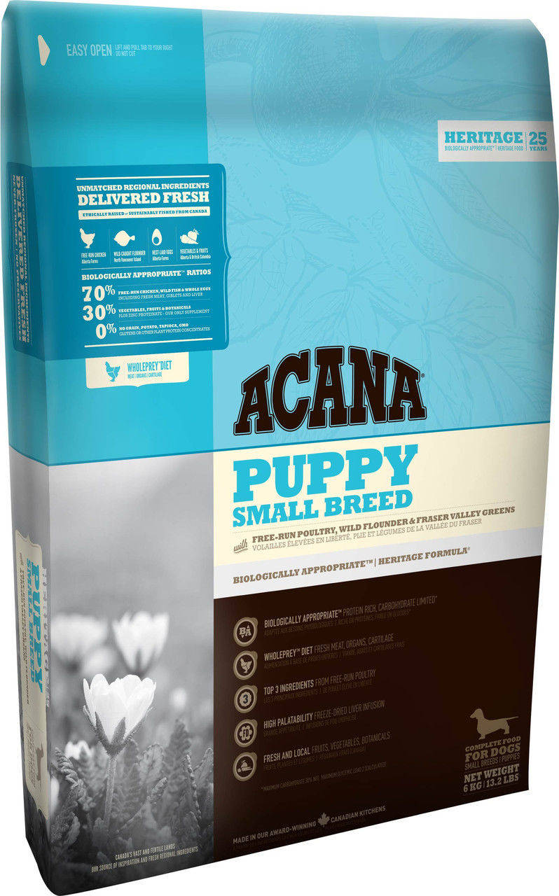 

Acana Puppy Small Breed 6 кг - корм для щенков мелких пород