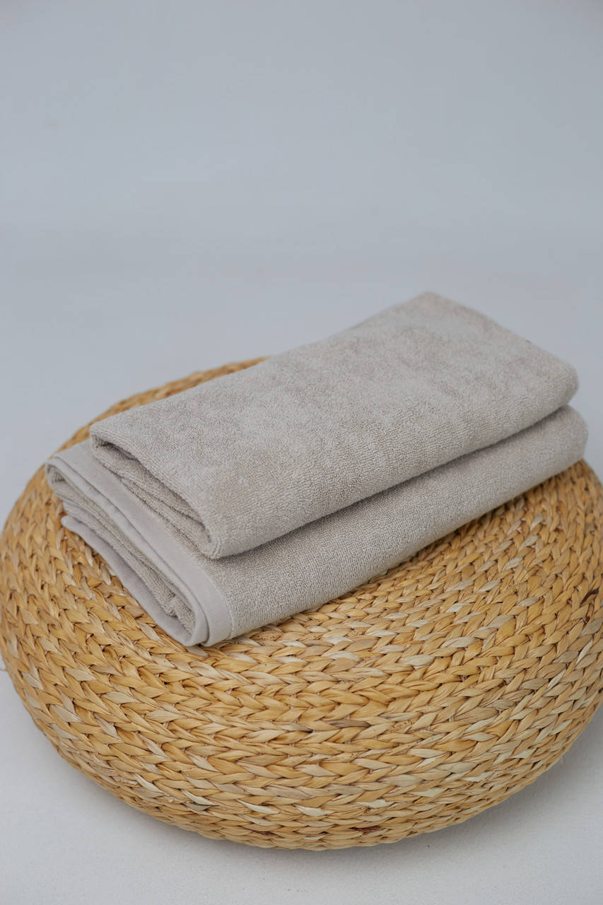 

Комплект махровых полотенец 50х90 70х140 BEIGE Узбекистан