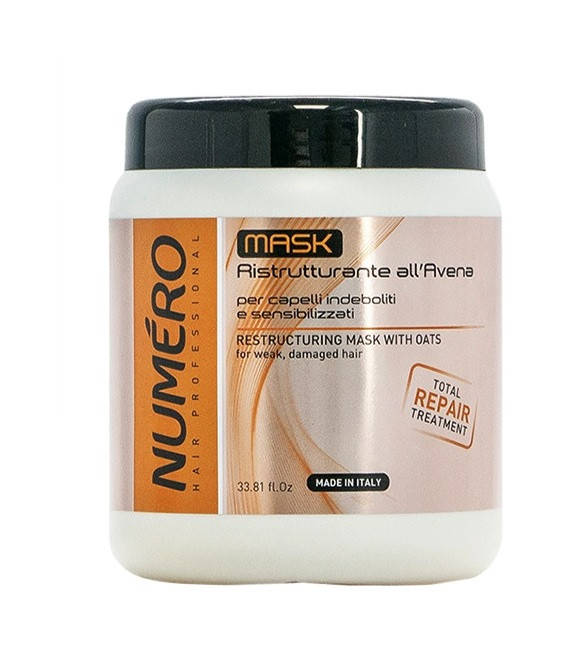 

Маска для волос восстанавливающая с экстрактом овса Brelil Numero 1л