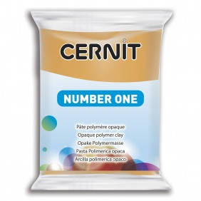 

Глина полимерная "NUMBER ONE", ОХРА ЖЕЛТАЯ, 56 гр, Cernit, Желтый