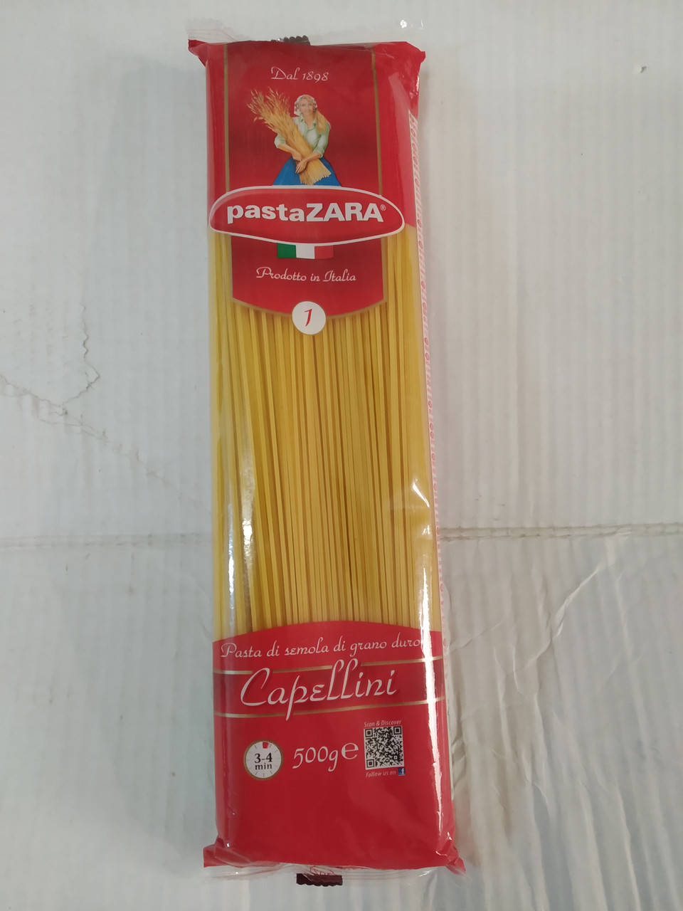 

Pasta ZARA Capellini №1 Спагетти тонкие 500г.