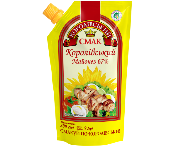 

Майонез 67% "Королівський" 300 г «Королівський смак»