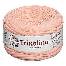 Трикотажна пряжа Trikolino, 7-9 мм., 50 м., Персик, нитки для в'язання