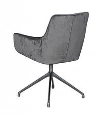 Крісло поворотне в стилі модерн для дому та офісу  Donald (Дональд) C2526V   Evrodim, колір сірий темний, фото 3