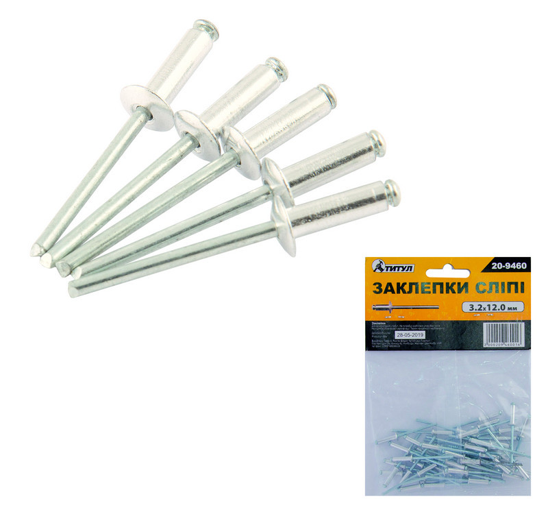 Разнообразие размеров и форм заклепок