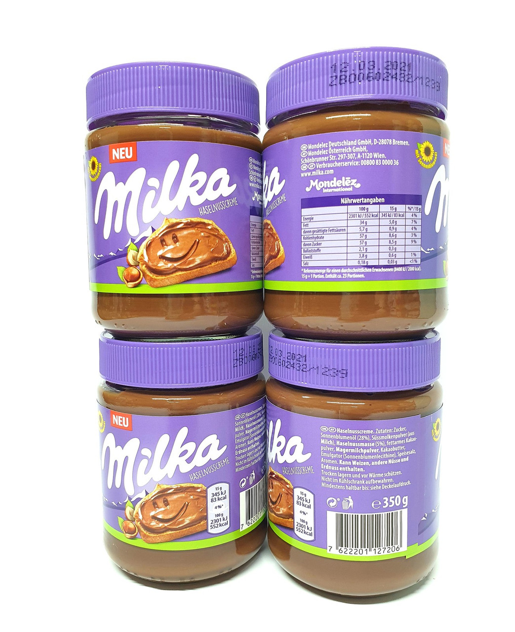 Шоколадная паста Милка Milka Haselnusscreme 350г ореховая (Германия) - фото 2 - id-p593909867